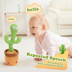 DANCING CACTUS TOY | KIDS BABY TOY WITH TALK-BACK REPEAT MIMIC AND SPEAK OPTION