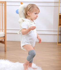 Baby Head Protector Cushion Backpack with 3 Baby Knee Pads for Walking & Crawling