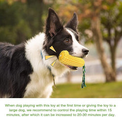 Carllg Dog Chew Toys for Aggressive Chewers, Indestructible Tough Durable Squeaky Interactive Dog Toys, Puppy Teeth Chew Corn Stick Toy for Small Meduium Large Breed